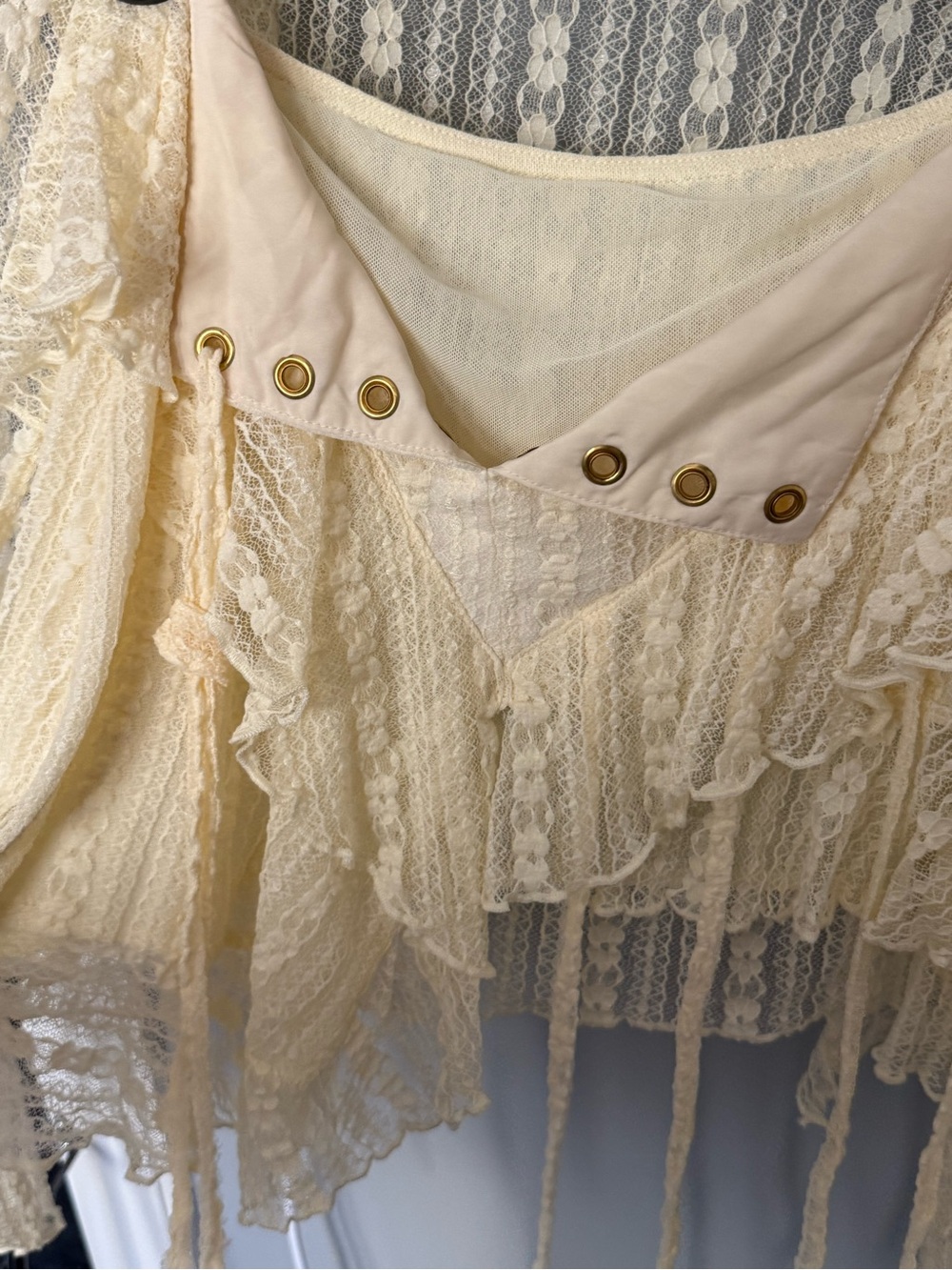 IcyVibe Only Lace Asymmetrical Top | Size S | Excellent - Picture 4 of 7